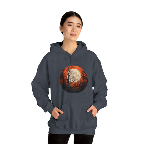 Halloween Harvest Moon - Graphic Hooded Sweatshirt